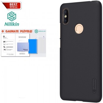 Frosted shield dėklas + plėvelė juodas (REDMI S2)